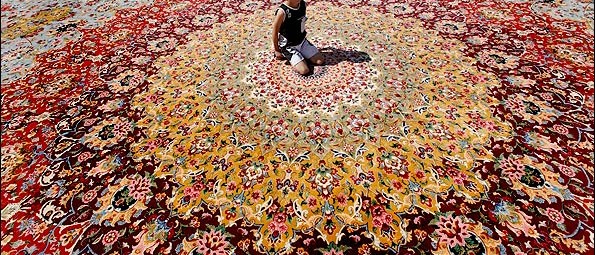 Third biggest Persian Carpet completed 22