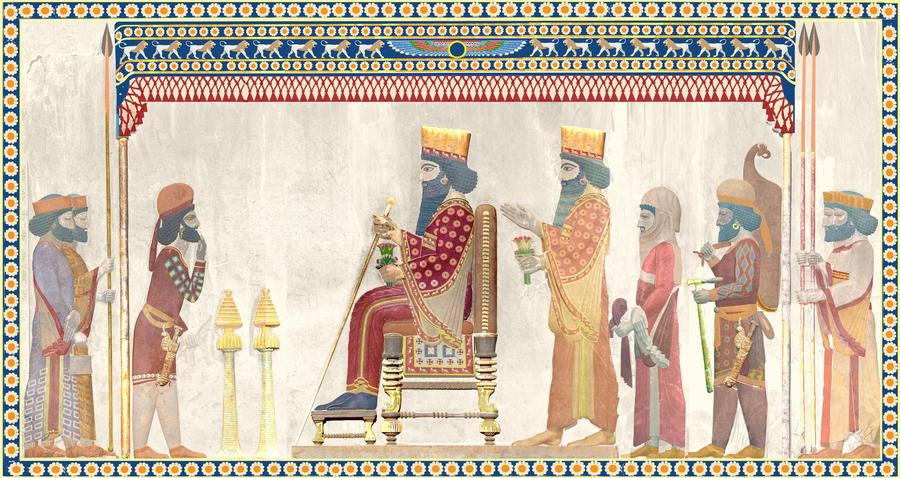 Darius the Great King of Persia saffron